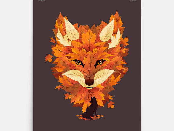 Autumn Leaves Fox