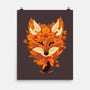 Autumn Leaves Fox-None-Matte-Poster-dandingeroz