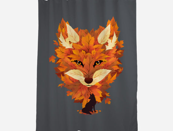 Autumn Leaves Fox