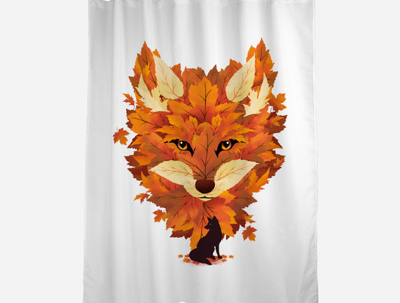 Autumn Leaves Fox