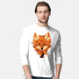 Autumn Leaves Fox-Mens-Long Sleeved-Tee-dandingeroz