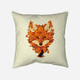 Autumn Leaves Fox-None-Non-Removable Cover w Insert-Throw Pillow-dandingeroz