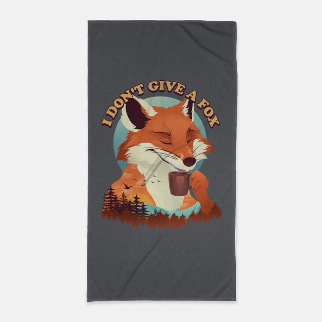 Don't Give A Fox-None-Beach-Towel-dandingeroz