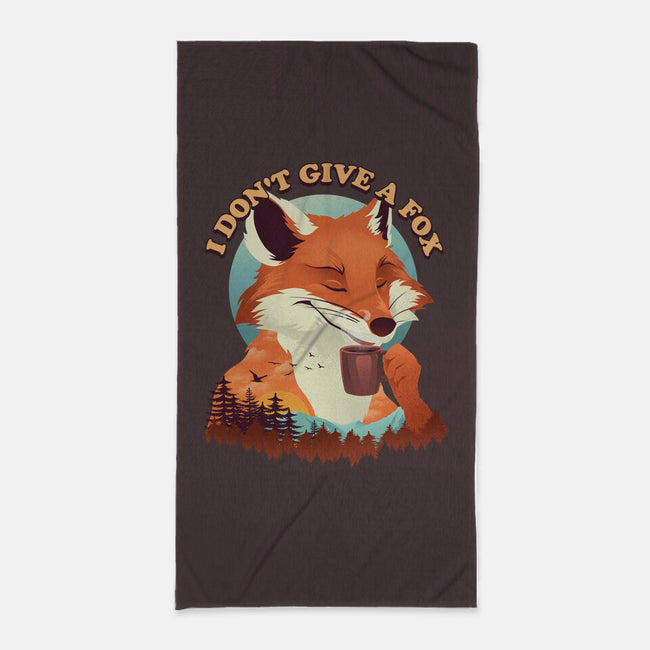 Don't Give A Fox-None-Beach-Towel-dandingeroz