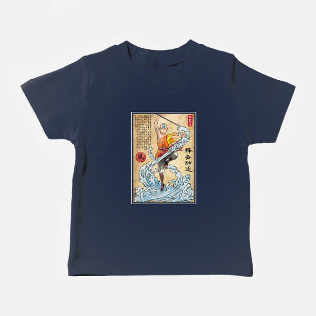 Air Nomad Master Woodblock-Baby-Basic-Tee-DrMonekers