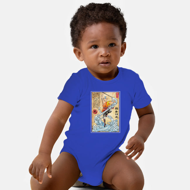 Air Nomad Master Woodblock-Baby-Basic-Onesie-DrMonekers