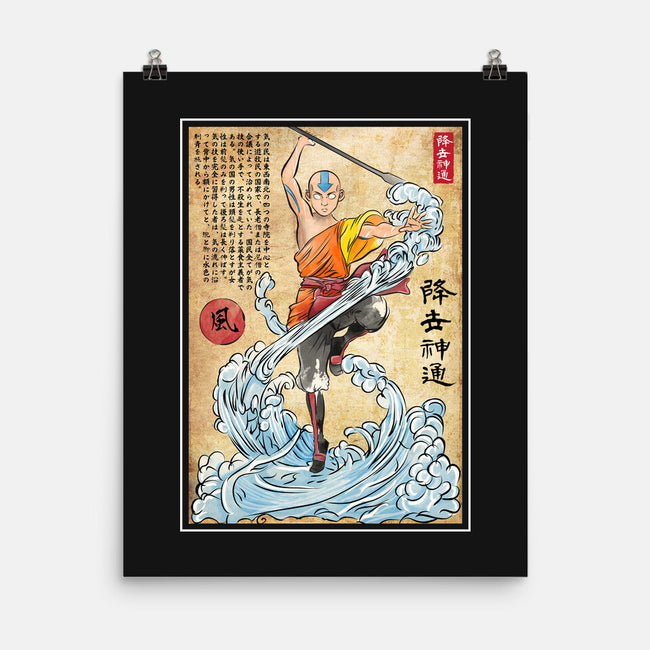 Air Nomad Master Woodblock-None-Matte-Poster-DrMonekers