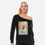 Air Nomad Master Woodblock-Womens-Off Shoulder-Sweatshirt-DrMonekers