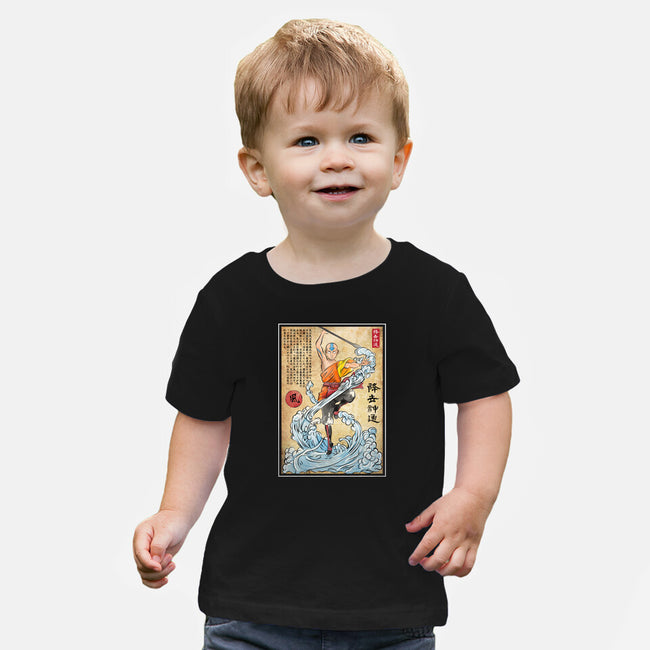 Air Nomad Master Woodblock-Baby-Basic-Tee-DrMonekers