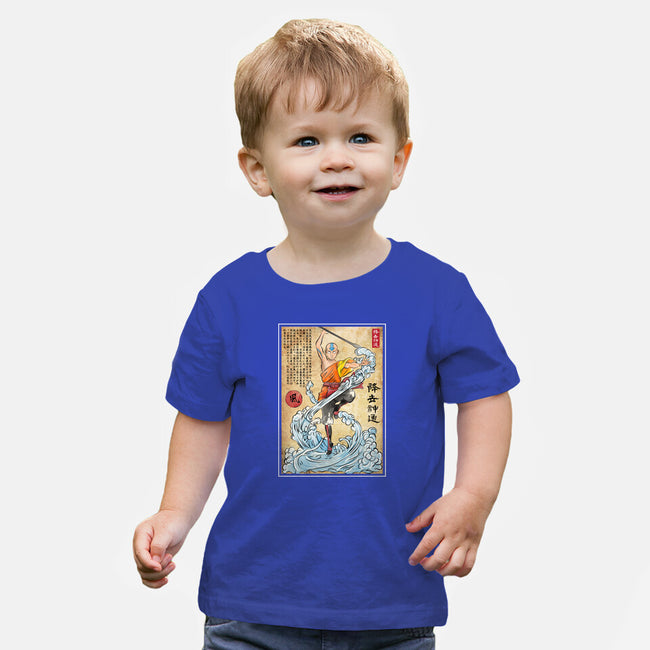 Air Nomad Master Woodblock-Baby-Basic-Tee-DrMonekers