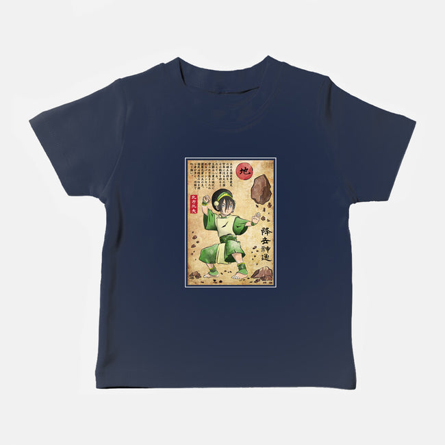 Earth Kingdom Master Woodblock-Baby-Basic-Tee-DrMonekers