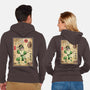 Earth Kingdom Master Woodblock-Unisex-Zip-Up-Sweatshirt-DrMonekers