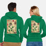 Earth Kingdom Master Woodblock-Unisex-Zip-Up-Sweatshirt-DrMonekers