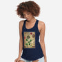 Earth Kingdom Master Woodblock-Womens-Racerback-Tank-DrMonekers