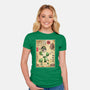 Earth Kingdom Master Woodblock-Womens-Fitted-Tee-DrMonekers