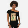 Earth Kingdom Master Woodblock-Womens-Off Shoulder-Tee-DrMonekers