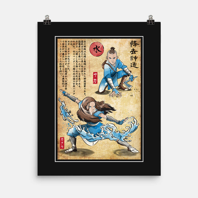 Water Tribe Master Woodblock-None-Matte-Poster-DrMonekers