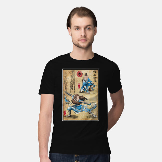 Water Tribe Master Woodblock-Mens-Premium-Tee-DrMonekers