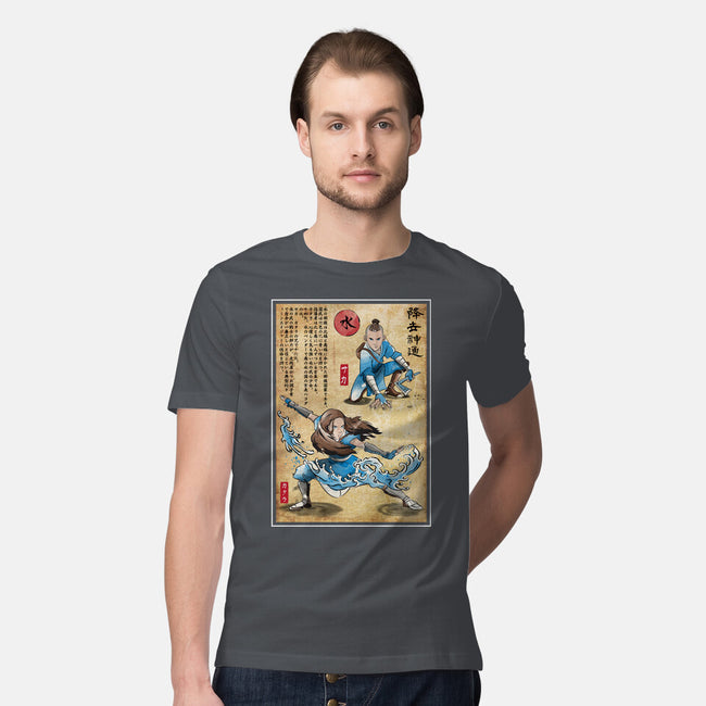 Water Tribe Master Woodblock-Mens-Premium-Tee-DrMonekers