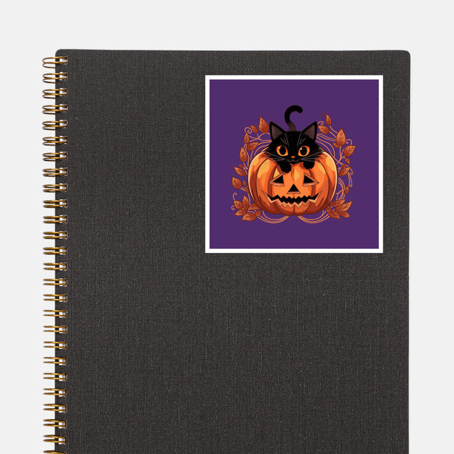 Pumpkin Paws-None-Glossy-Sticker-fanfreak1