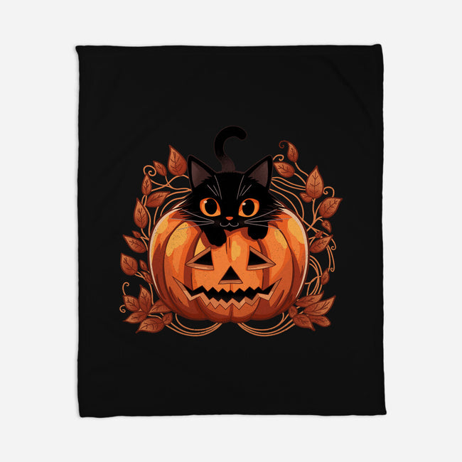 Pumpkin Paws-None-Fleece-Blanket-fanfreak1