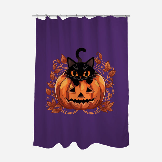 Pumpkin Paws-None-Polyester-Shower Curtain-fanfreak1