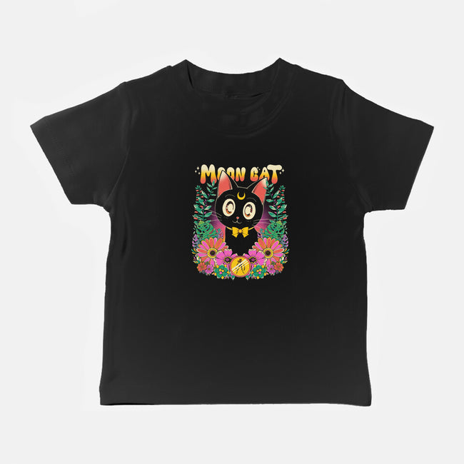 The Moon Kitten-Baby-Basic-Tee-GODZILLARGE