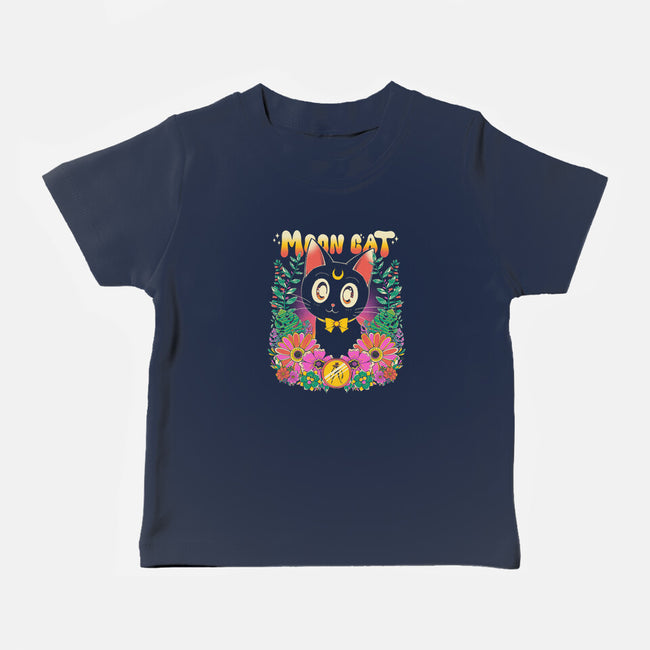 The Moon Kitten-Baby-Basic-Tee-GODZILLARGE