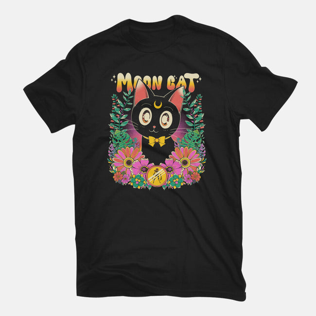 The Moon Kitten-Unisex-Basic-Tee-GODZILLARGE