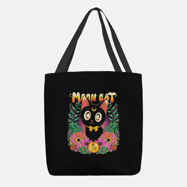 The Moon Kitten-None-Basic Tote-Bag-GODZILLARGE