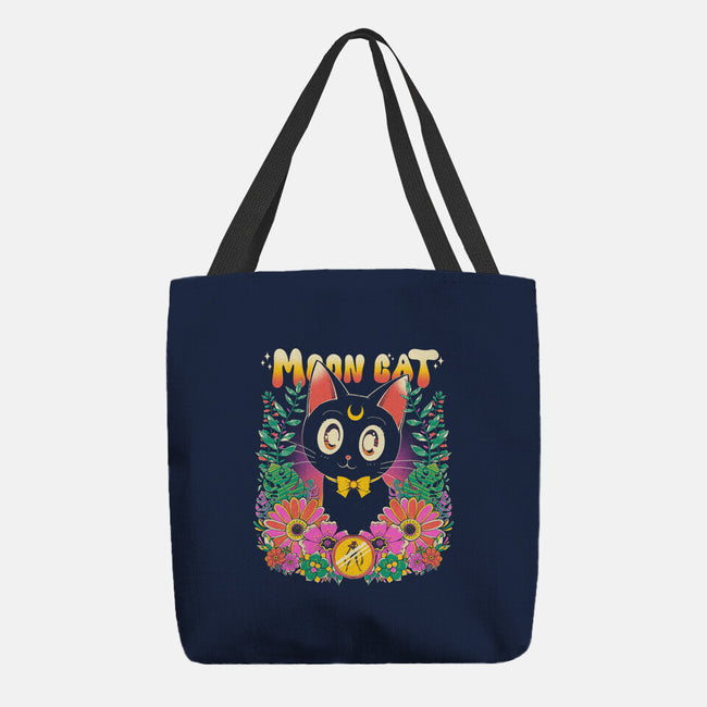 The Moon Kitten-None-Basic Tote-Bag-GODZILLARGE