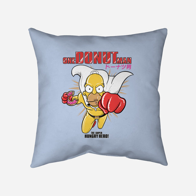 One Donut Man-None-Removable Cover-Throw Pillow-Umberto Vicente