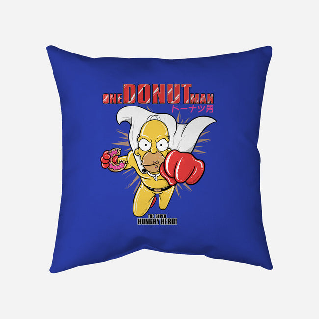 One Donut Man-None-Removable Cover-Throw Pillow-Umberto Vicente