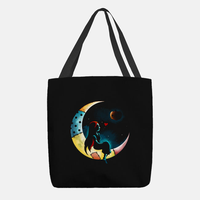 Love Halloween Moon-None-Basic Tote-Bag-Vallina84