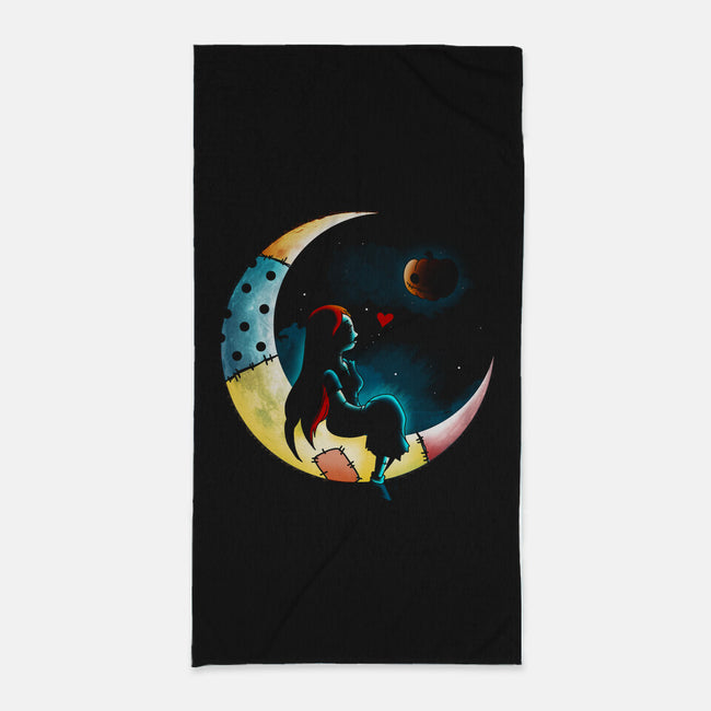 Love Halloween Moon-None-Beach-Towel-Vallina84