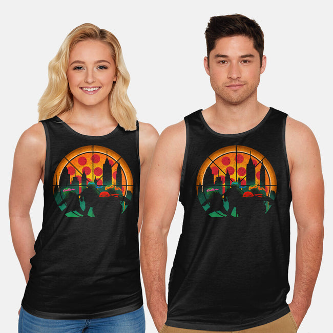 Slices Of City Adventure-Unisex-Basic-Tank-sachpica