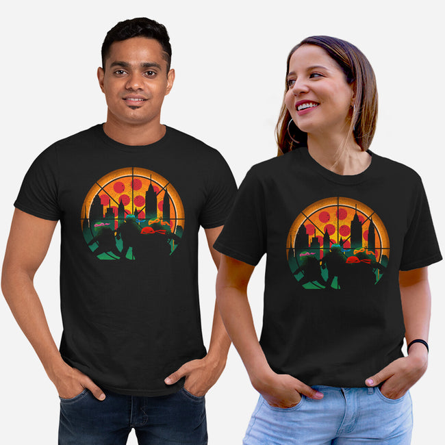 Slices Of City Adventure-Unisex-Basic-Tee-sachpica