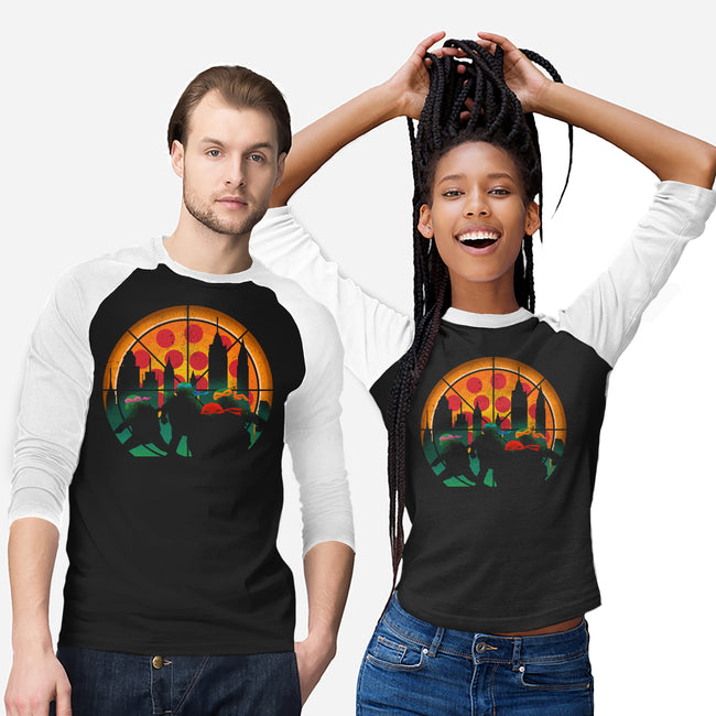 Slices Of City Adventure-Unisex-Baseball-Tee-sachpica