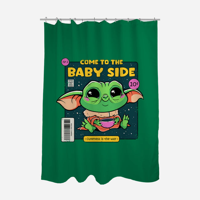 Cuteness Is The Way-None-Polyester-Shower Curtain-Ca Mask