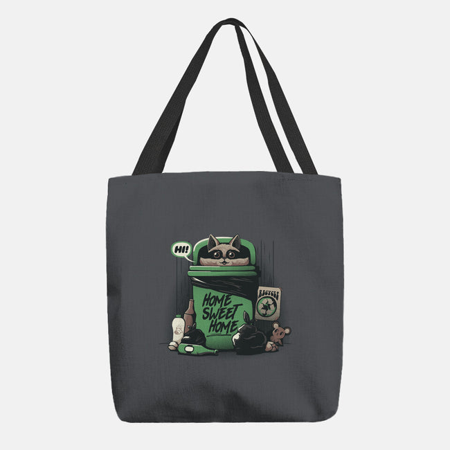 Home Sweet Home Garbage Raccoon-None-Basic Tote-Bag-tobefonseca