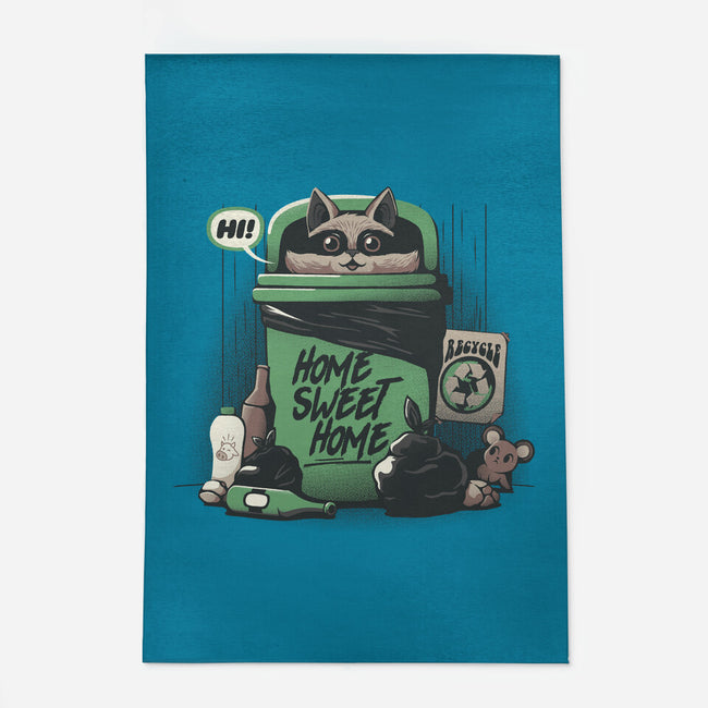 Home Sweet Home Garbage Raccoon-None-Indoor-Rug-tobefonseca