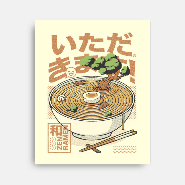 Bonsai Ramen Zen-None-Stretched-Canvas-tobefonseca