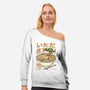 Bonsai Ramen Zen-Womens-Off Shoulder-Sweatshirt-tobefonseca