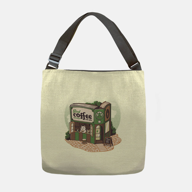 Coffeeshop Cats Bookstore-None-Adjustable Tote-Bag-tobefonseca