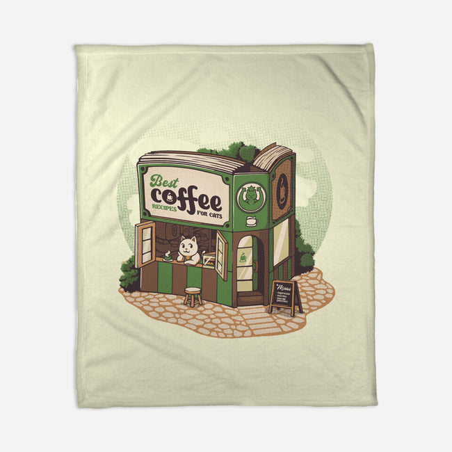 Coffeeshop Cats Bookstore-None-Fleece-Blanket-tobefonseca