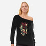 Monster Trio-Womens-Off Shoulder-Sweatshirt-Gazo1a