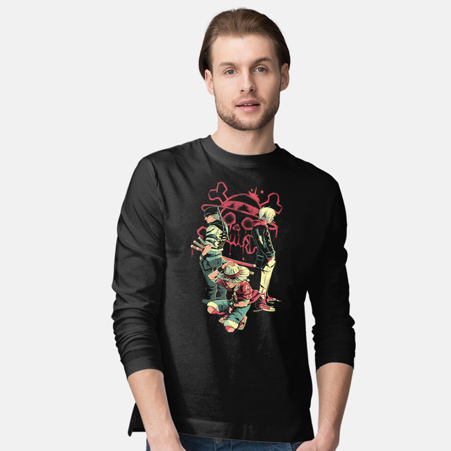 Monster Trio-Mens-Long Sleeved-Tee-Gazo1a