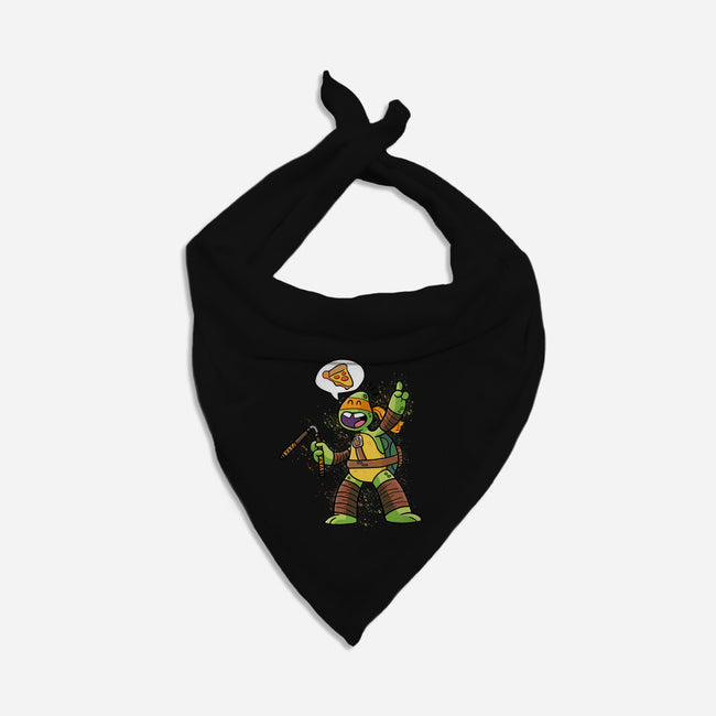 One Pizza Please-Dog-Bandana-Pet Collar-MaxoArt