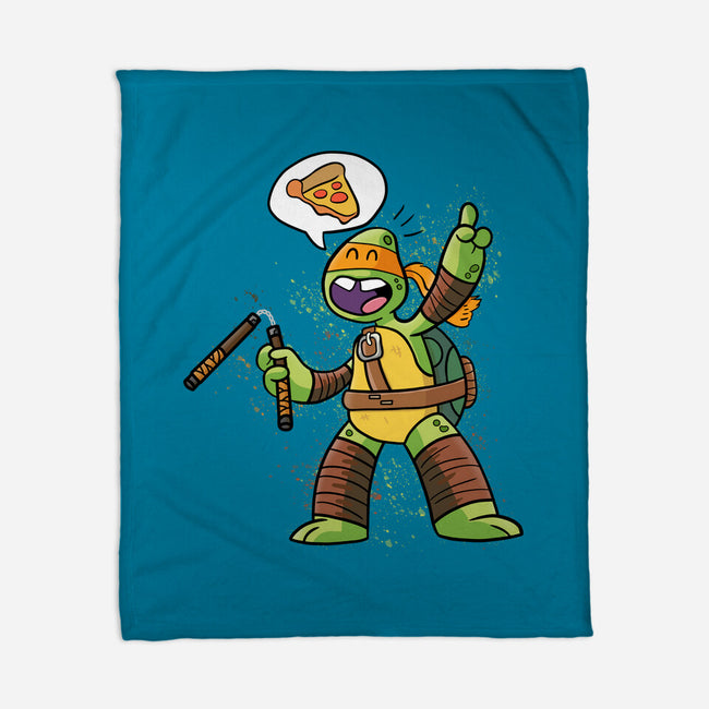 One Pizza Please-None-Fleece-Blanket-MaxoArt