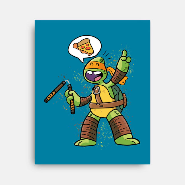 One Pizza Please-None-Stretched-Canvas-MaxoArt